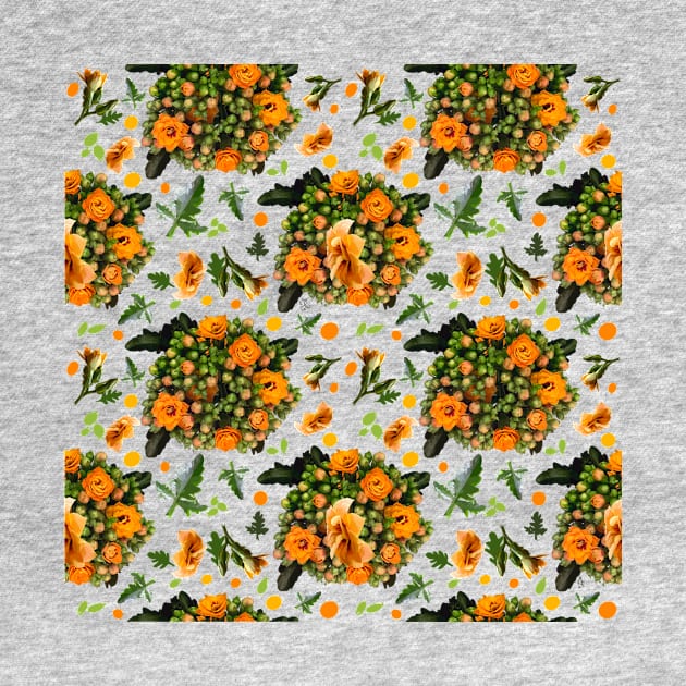 Kalanchoe pattern on yellow by A_using_colors